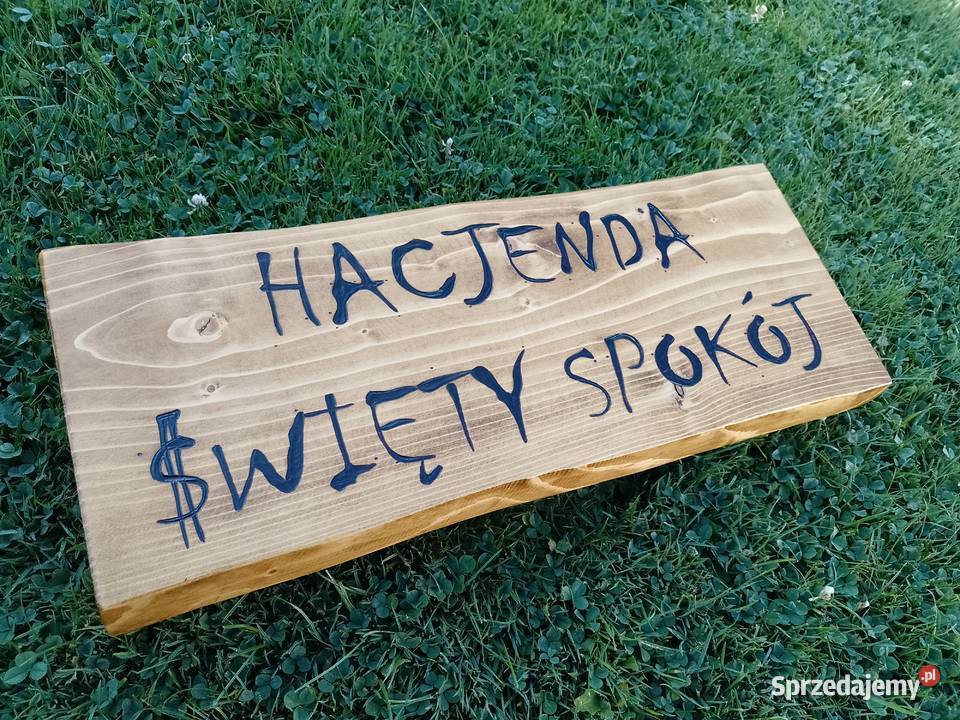 Szyld drewniany altana wiata domek z drewna plac