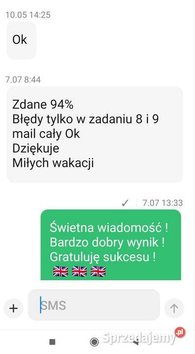 ANGIELSKI DOJEŻDŻAM MATURA EGZ ÓSMOKLASISTY mazowieckie Warszawa
