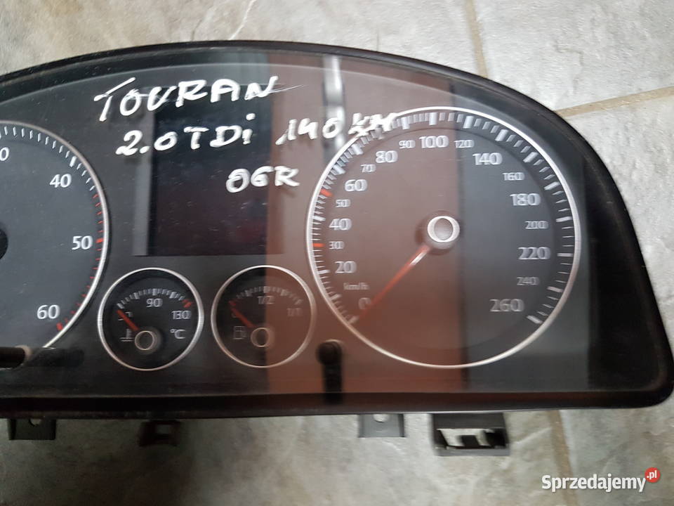 VW TOURAN I 20 TDI LICZNIK ZEGAR 1T0920871A Rok produkcji 2006 Liczniki i zegary Turek