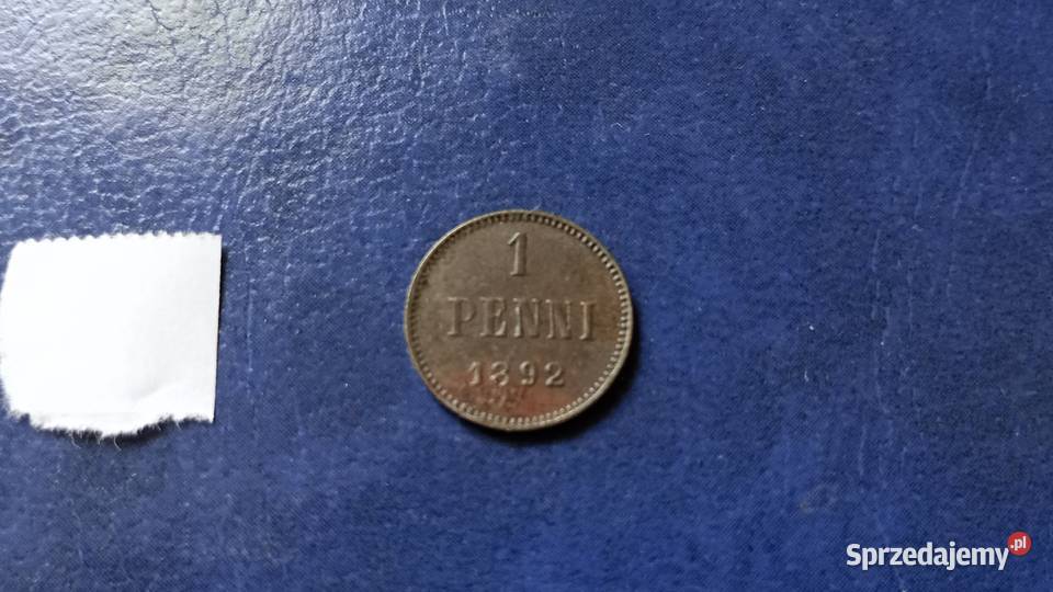 Stare monety 1 penni 1892 Finlandia