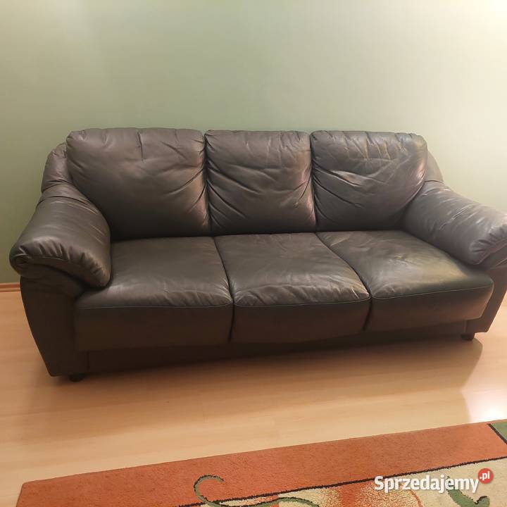 Kanapa skórzana z funkcją spania fotel Nowa Iwiczna