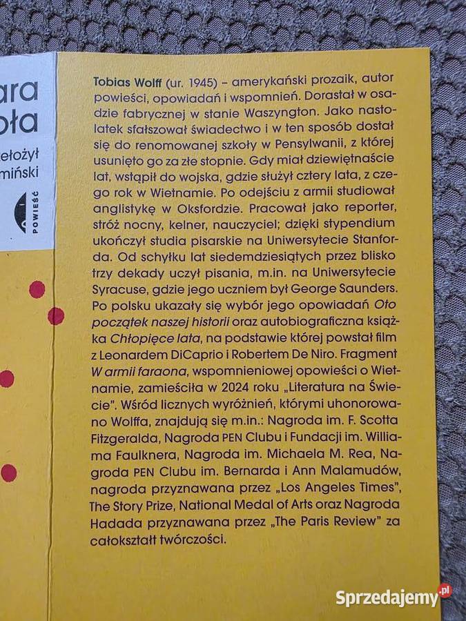 nowa Tobias Wolff Stara szkoła miękka Kraków