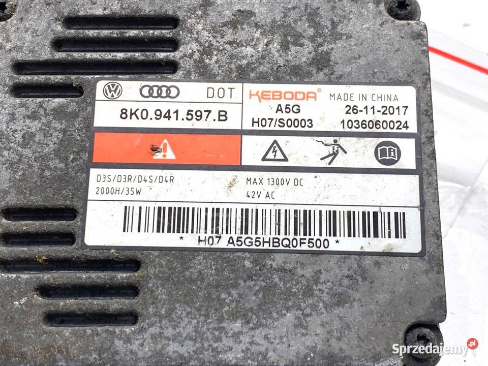 PRZETWORNICA XENON AUDI A3 8P 8K0941597B 0313 Przetwornice