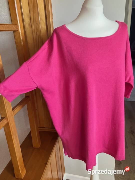 Tunika swetrowa fuksja Mohito nietoperz różowa L Nisko