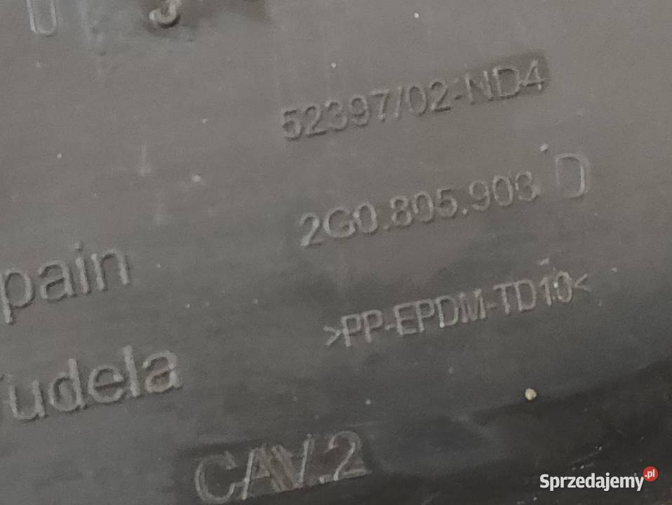 Osłona Płyta pod Zderzak Przód Vw Polo VI wielkopolskie Pleszew