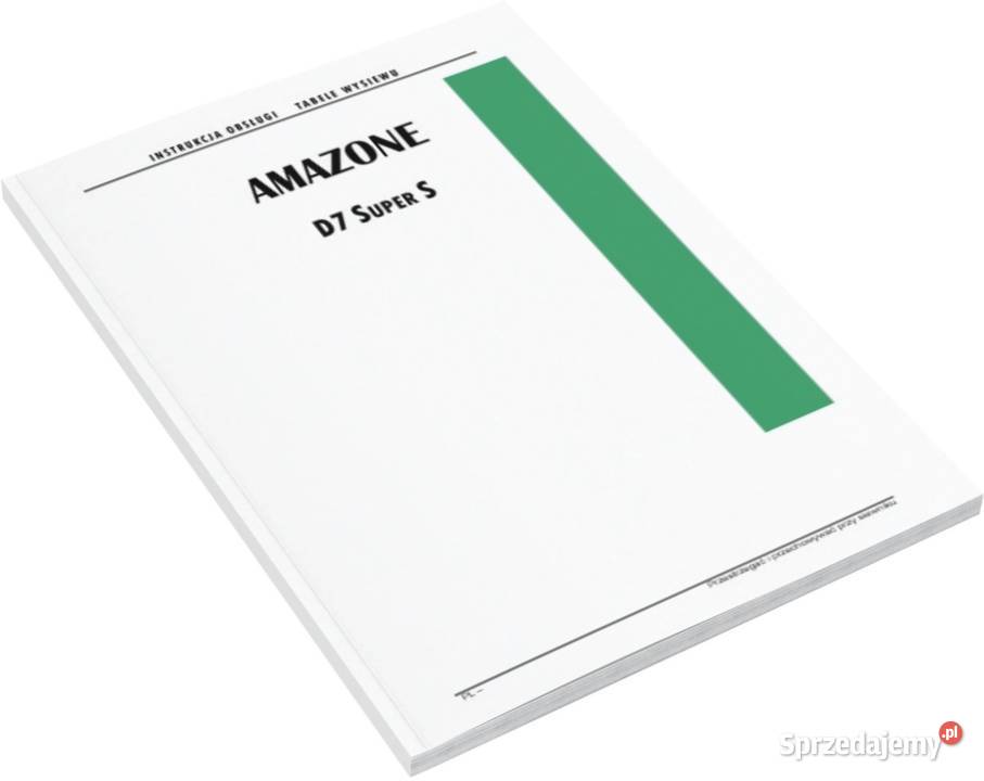 Amazone Amfaco Instrukcja katalog obsługi Szamotuły sprzedam