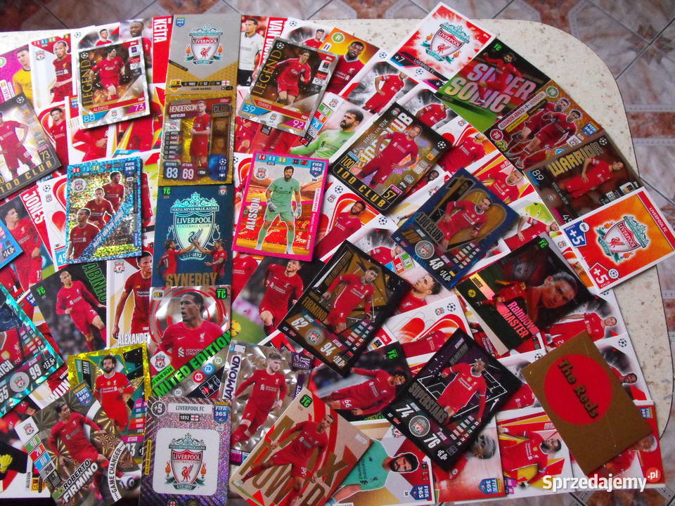 MEGA zestaw FC LIVERPOOL karty piłkarskie FIFA Mykanów