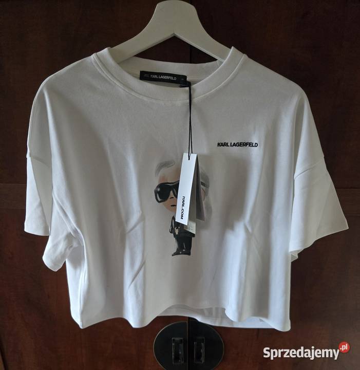 Biały Tshirt Karl Lagerfeld rozmiar XS Rozmiar XS zachodniopomorskie Czaplinek