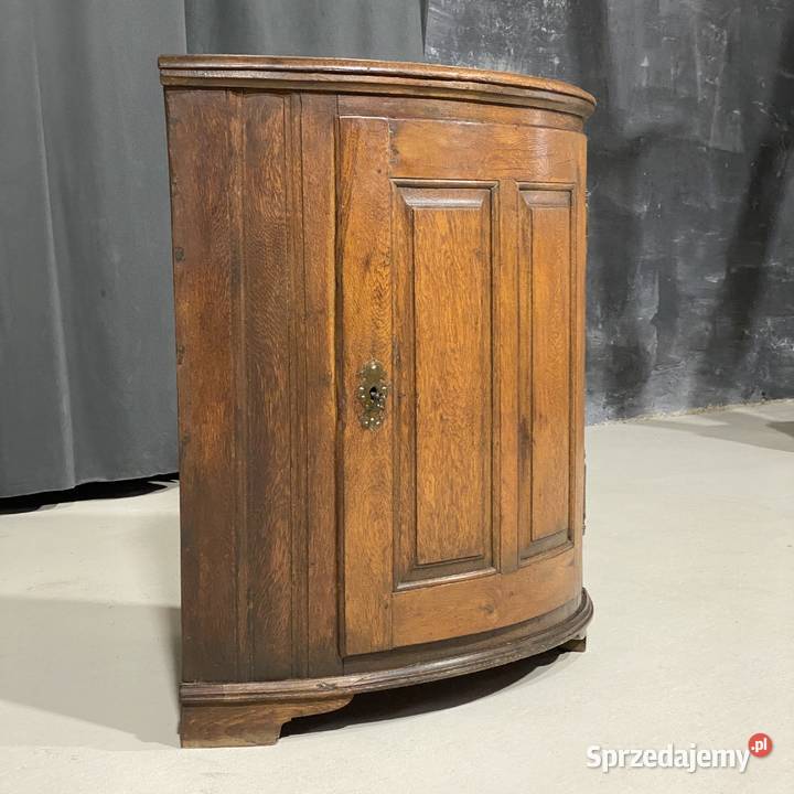 Rustykalna dębowa szafka narożna XIXXX w antyk Budno sprzedam