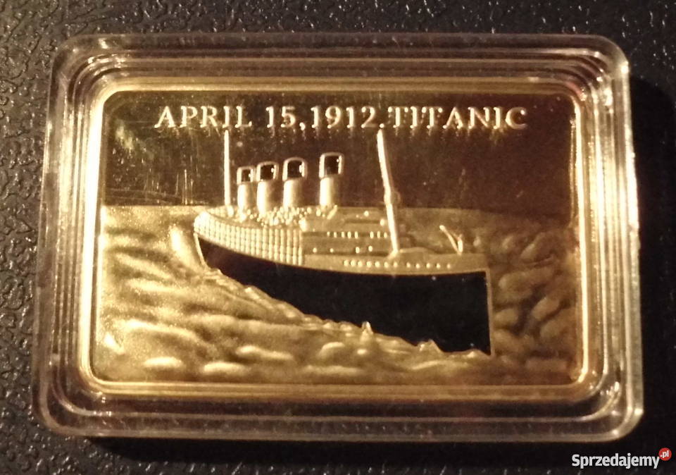 Sztabka TITANIC 1oz gold layered 999