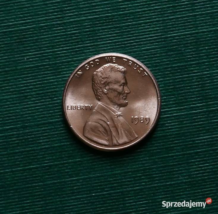 USA 1 cent 1989r Cent Lincolna Gliwice
