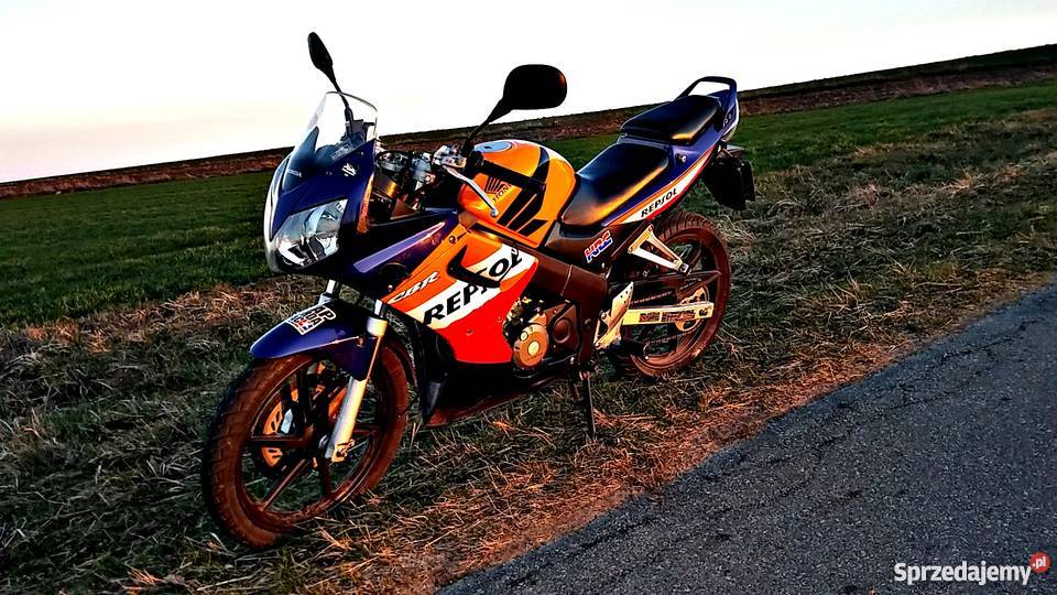 Honda CBR 125 uszkodzona Mierzyce