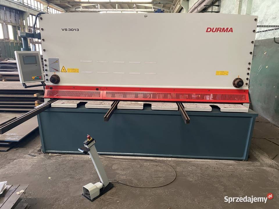 Hydrauliczne nożyce gilotynowe CNC DURMA VS 3013 Płock