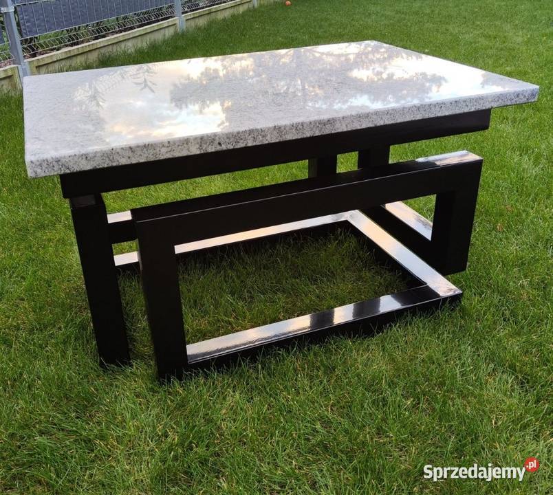 Stolik kawowy z kamieniem 90cm wielkopolskie Ostrów Wielkopolski