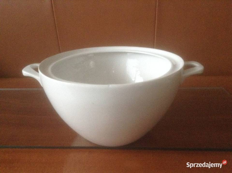 Zestaw porcelanowy waza CHODZIEŻ 6 bulionówek Opole