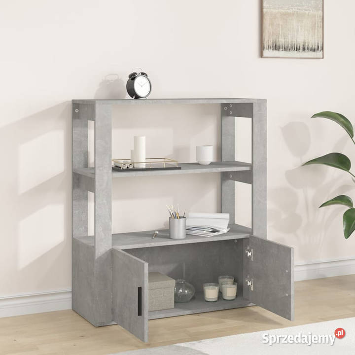 Szafka szarość betonu 80x30x90 materiał Warszawa