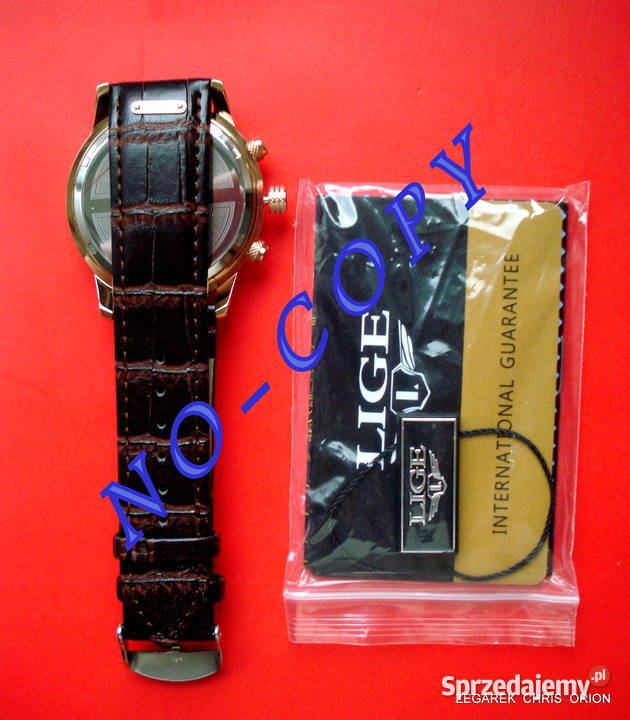 Zegarek LIGE Biznesowy Chronograf Waterproof 30m dolnośląskie Wrocław sprzedam