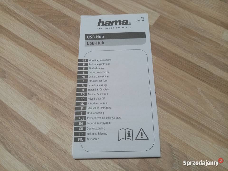 USB 20 Hub HAMA 4 wejścia adapter USB Łódź