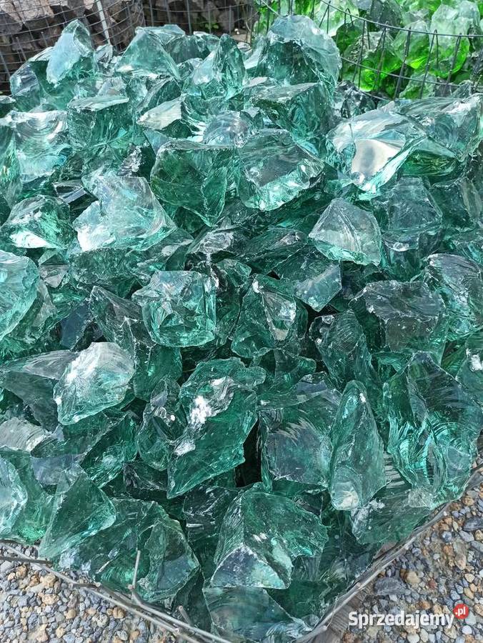 Szkło do ogrodu Bryły Szklane ozdobne Szkło śląskie Bielsko-Biała
