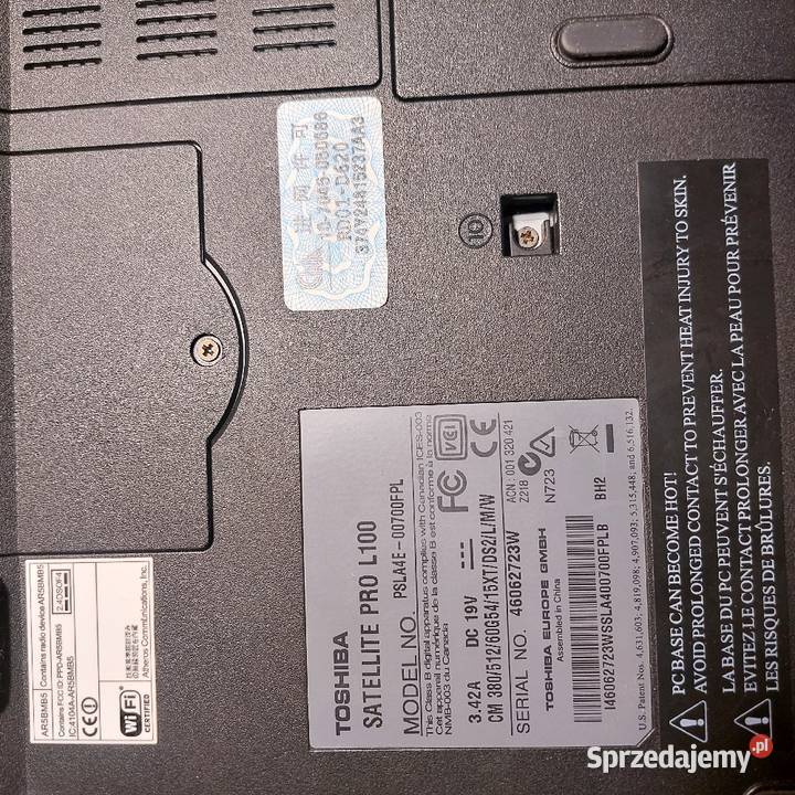 LaptopSprawnyBrak bateriiinny w innym ogloszeniu 15-15.9" sprzedam