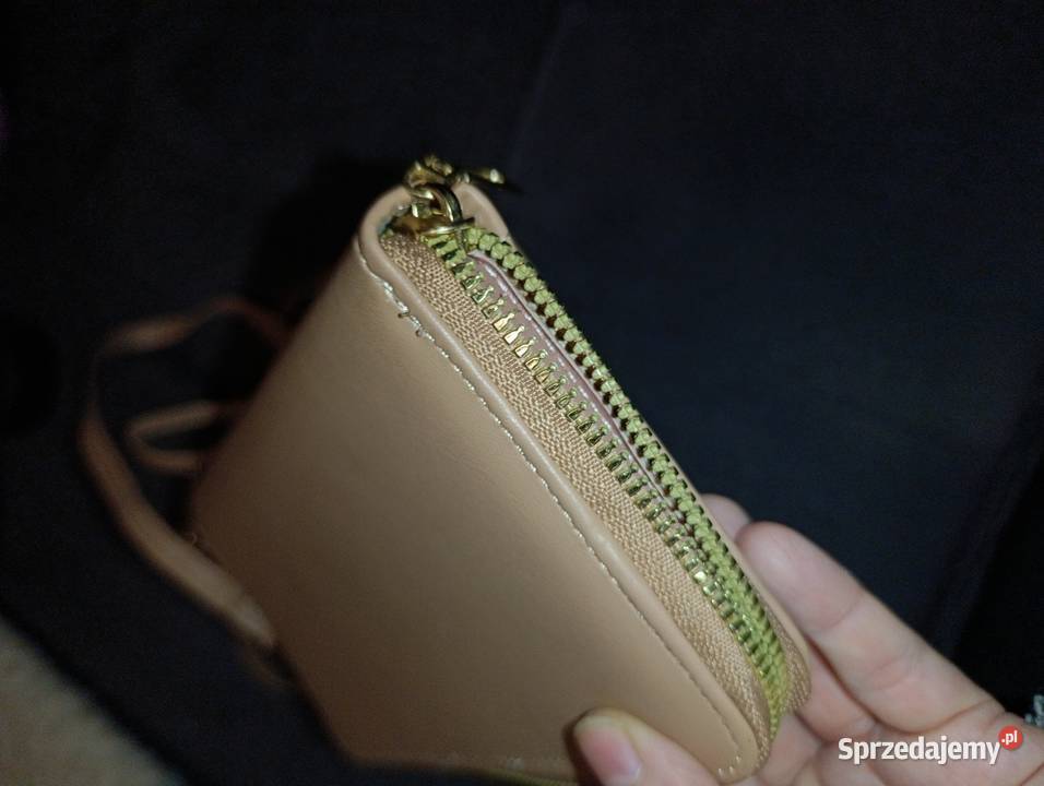 beżowa torebka na telefon crossbody z nadrukiem Inny rodzaj  Poznań
