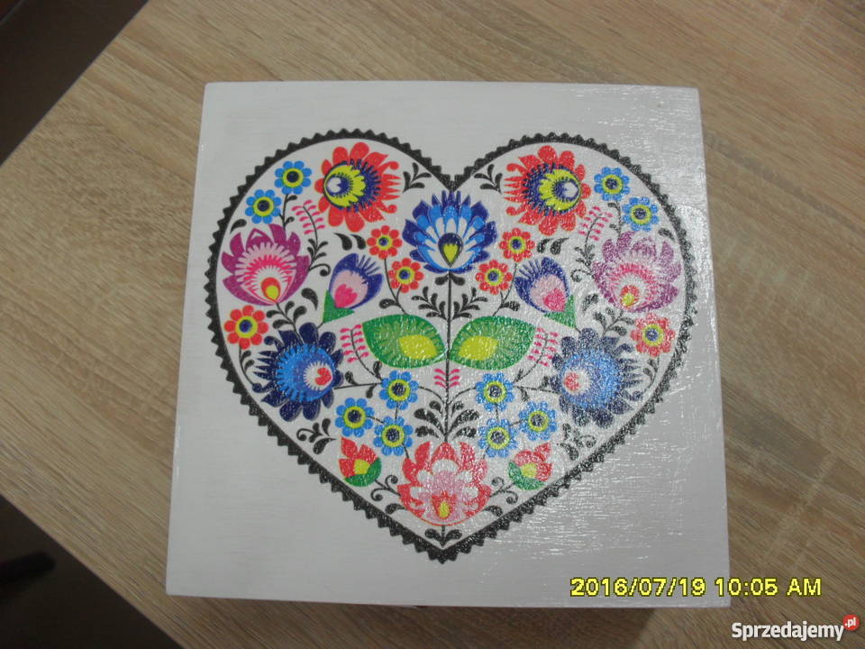 Niepowtarzalna szkatułka decoupage z imieniem Dekoracje i ozdoby małopolskie Bochnia