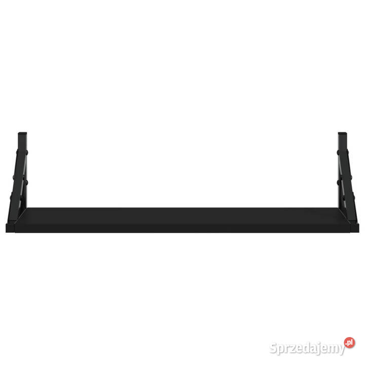 Półki ścienne 2 czarne 60x15x155 WM836323 Warszawa