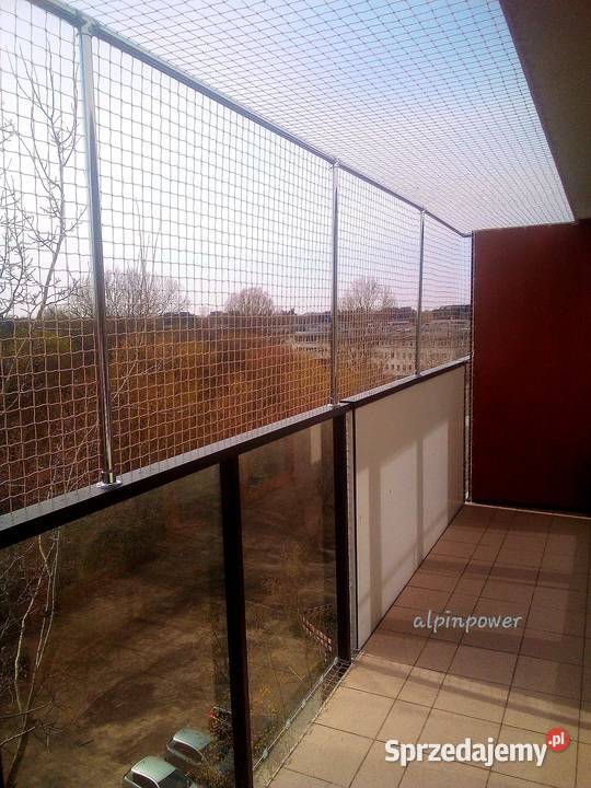 Siatka ochronna na balkon bez wiercenia Warszawa