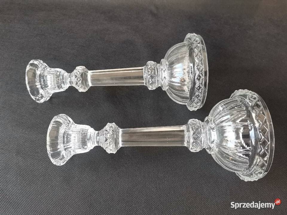 Stare nieużywane świeczniki kat 413 HSG Porcelana i szkło Katowice