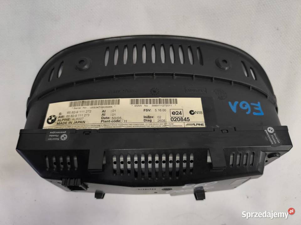 WYŚWIETLACZ NAGIWACJA BMW E61 9111272