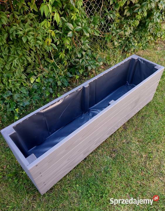 Donica drewniana skrzynia masywna mazowieckie Kalisz sprzedam