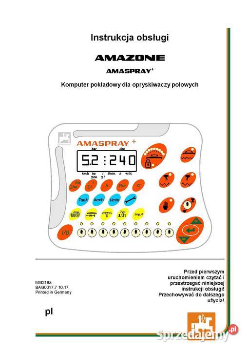 Instrukcja obsługi Amazone Amaspray komputer