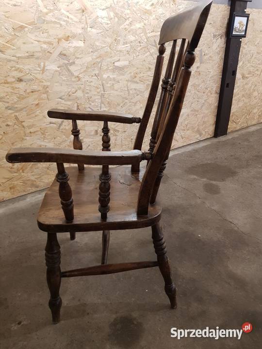 Krzeslo Windsor z XIX w Meble małopolskie