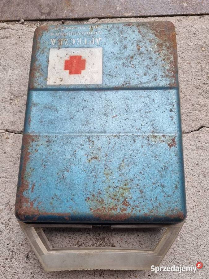Apteczka samochodowa 1977 kompletna Rarytas