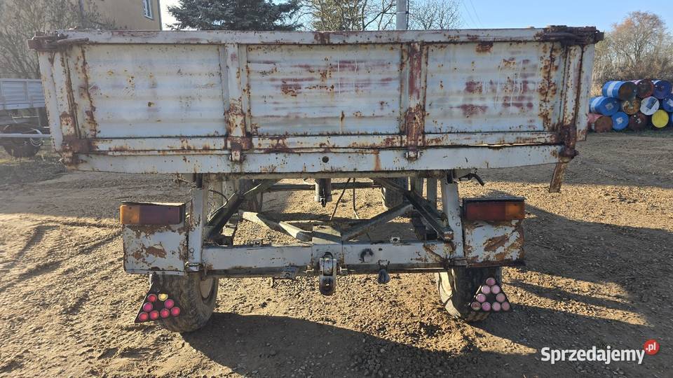 Przyczepa wywrotka d47 stan możliwość transportu nieuszkodzony Siedlce