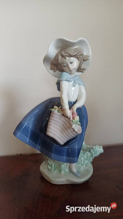 Figurka dziewczynka z koszykiem Lladro pomorskie Gdańsk