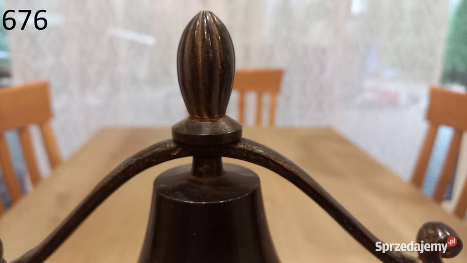 Dzwonek metalowy stojacy stołowy 676 zachodniopomorskie Gawroniec
