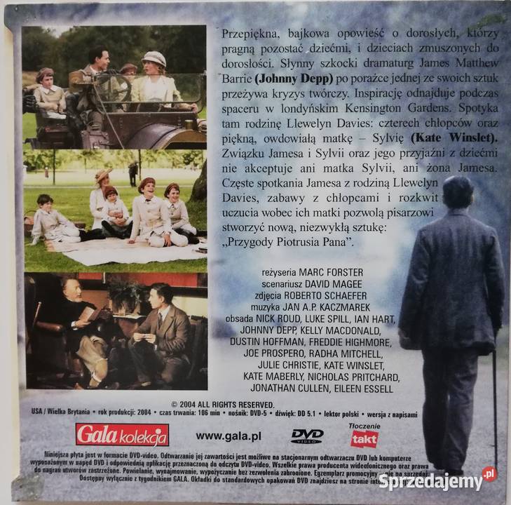 Marzyciel DVD Johnny Depp Kate Winslet Dustin Łódź