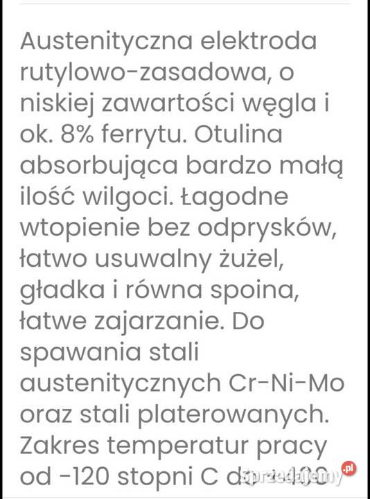 elektrody do stali nierdzewnej 2mm Selectatc Wrocław