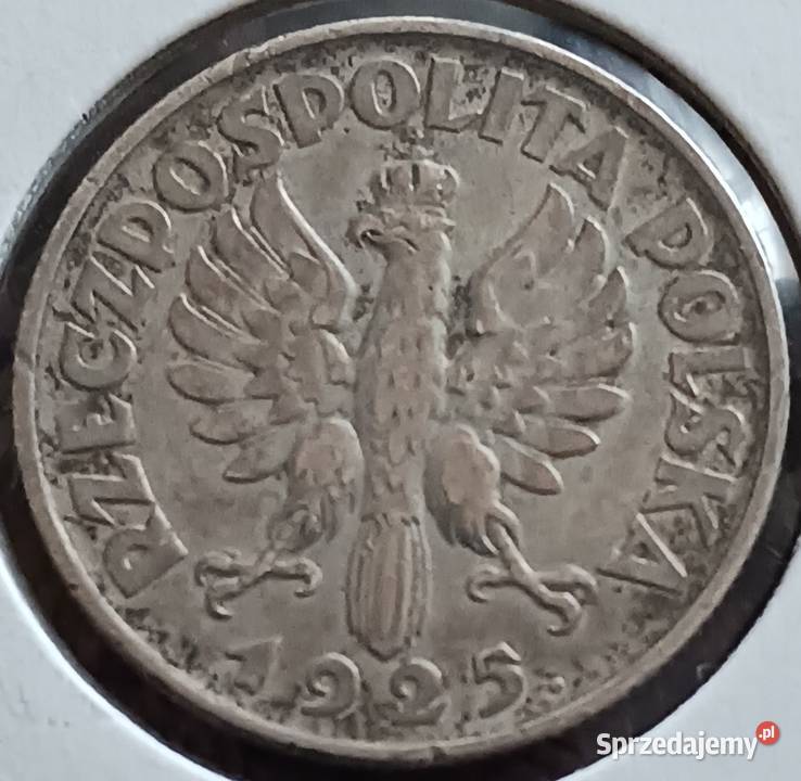 1 Złoty Żniwiarka 1925 r z kropkąmennica Konin sprzedam