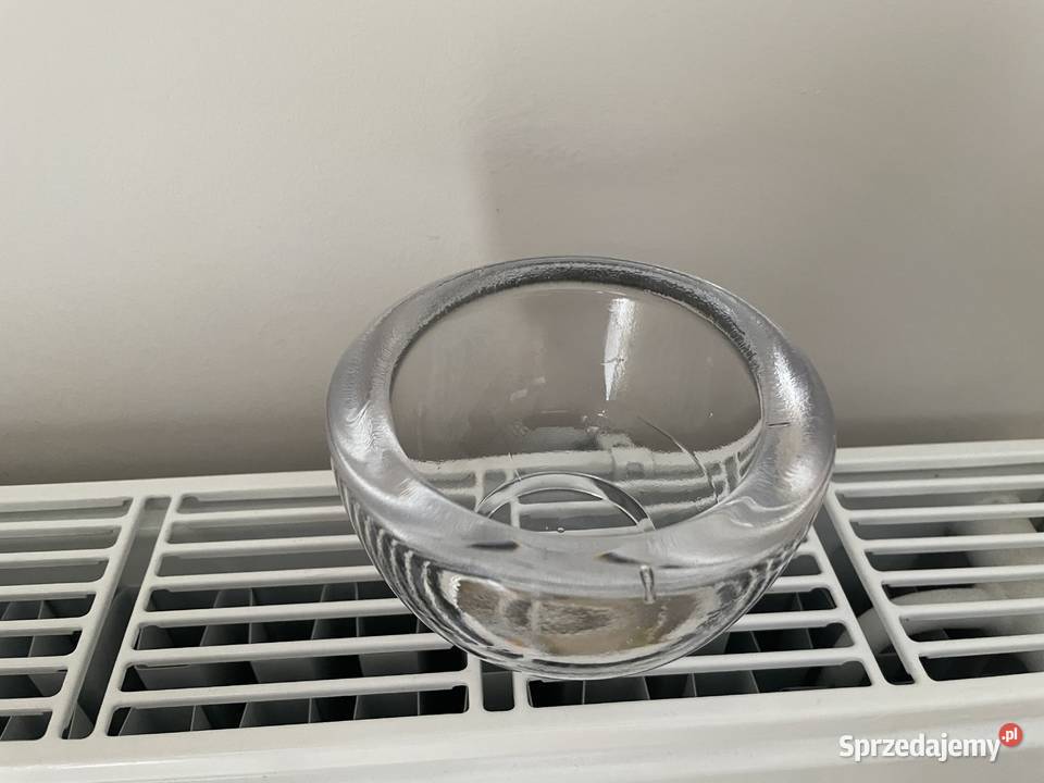 stary szklany świecznik Porcelana i szkło Pruszcz Gdański