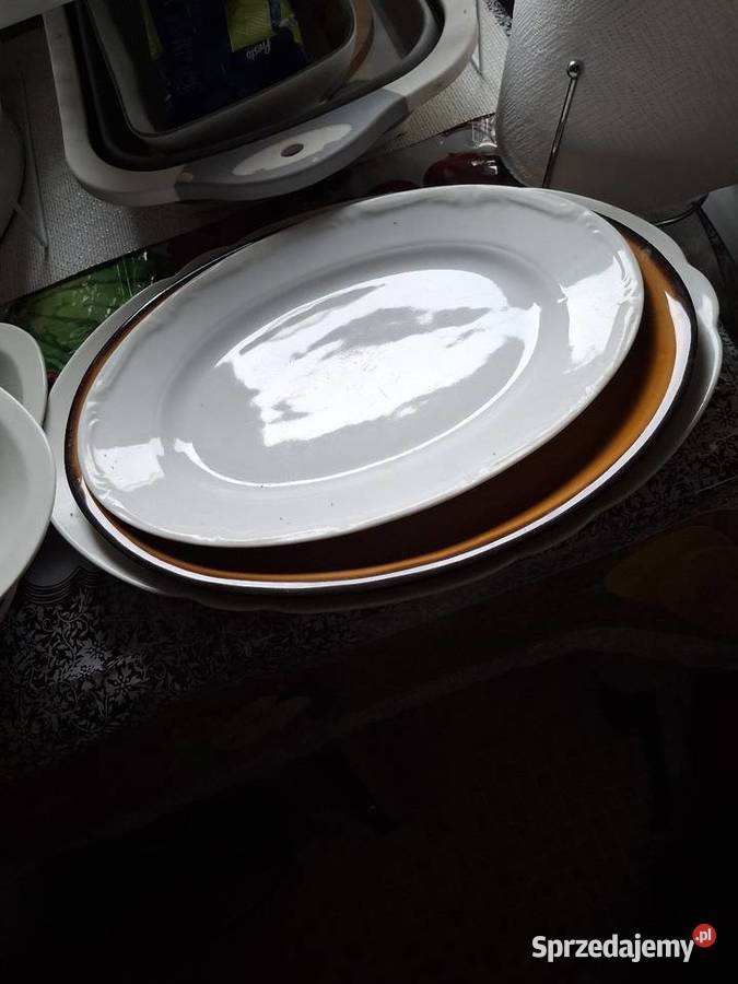 Półmisko porcelana biały mazowieckie