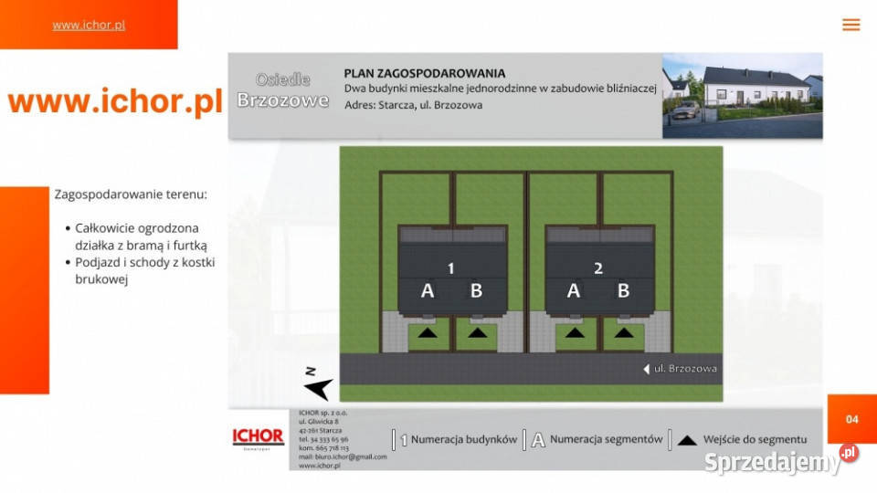Dom Starcza Brzozowa 30 ICHOR Deweloper 5344zł/m2 Sprzedaż