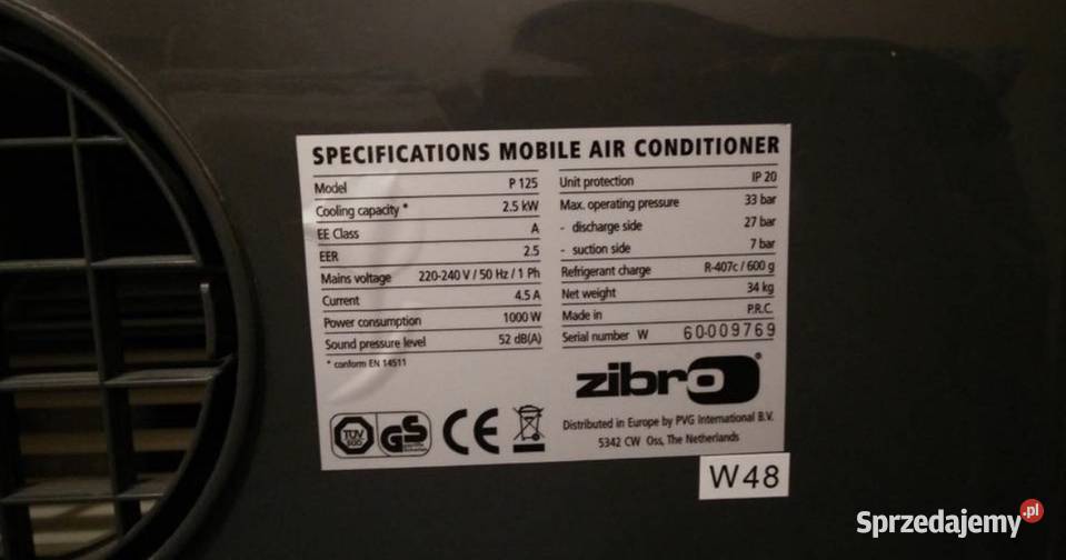 Klimatyzator zibro p125