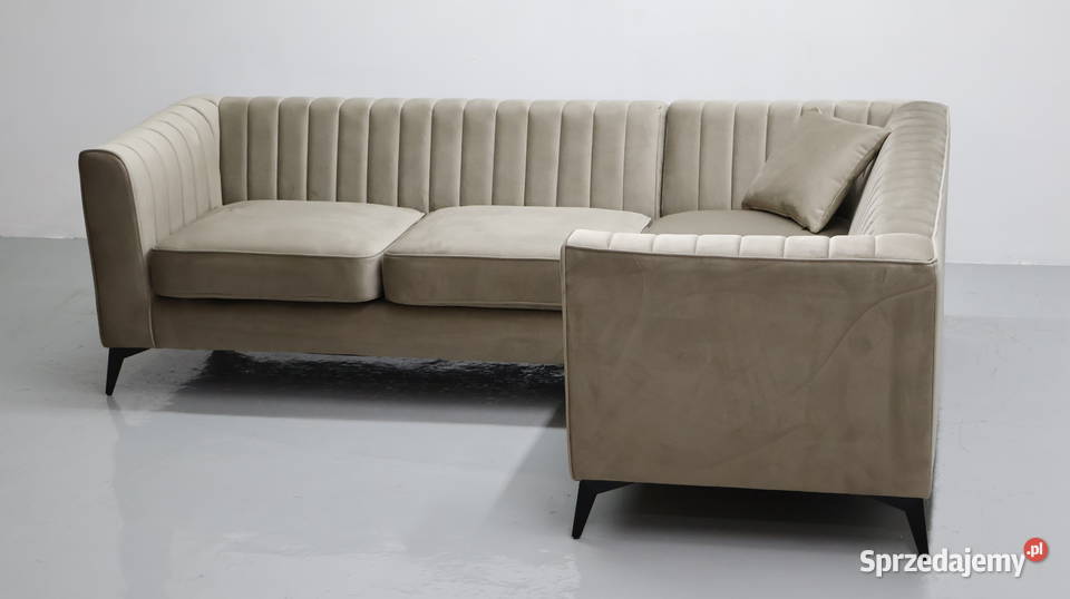 TŁL Narożnik nowoczesny design ciemny beż Poznań sprzedam