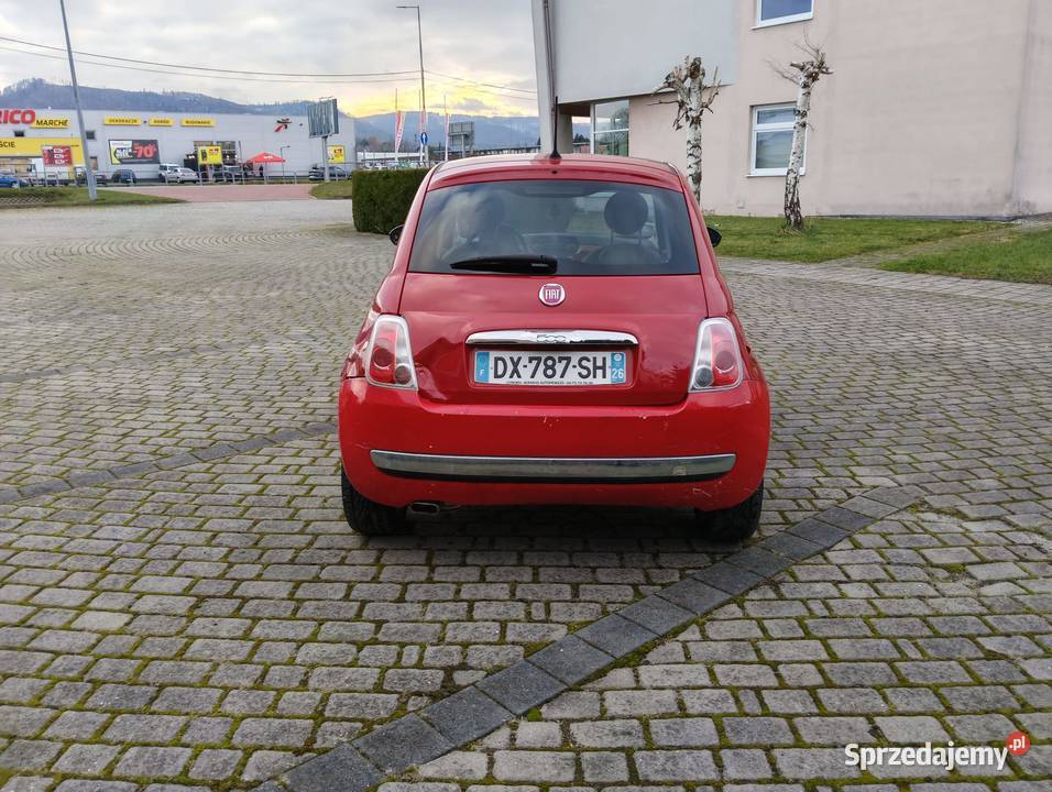 Fiat 500 12 ładny z czarną tapicerką dach Bielsko-Biała