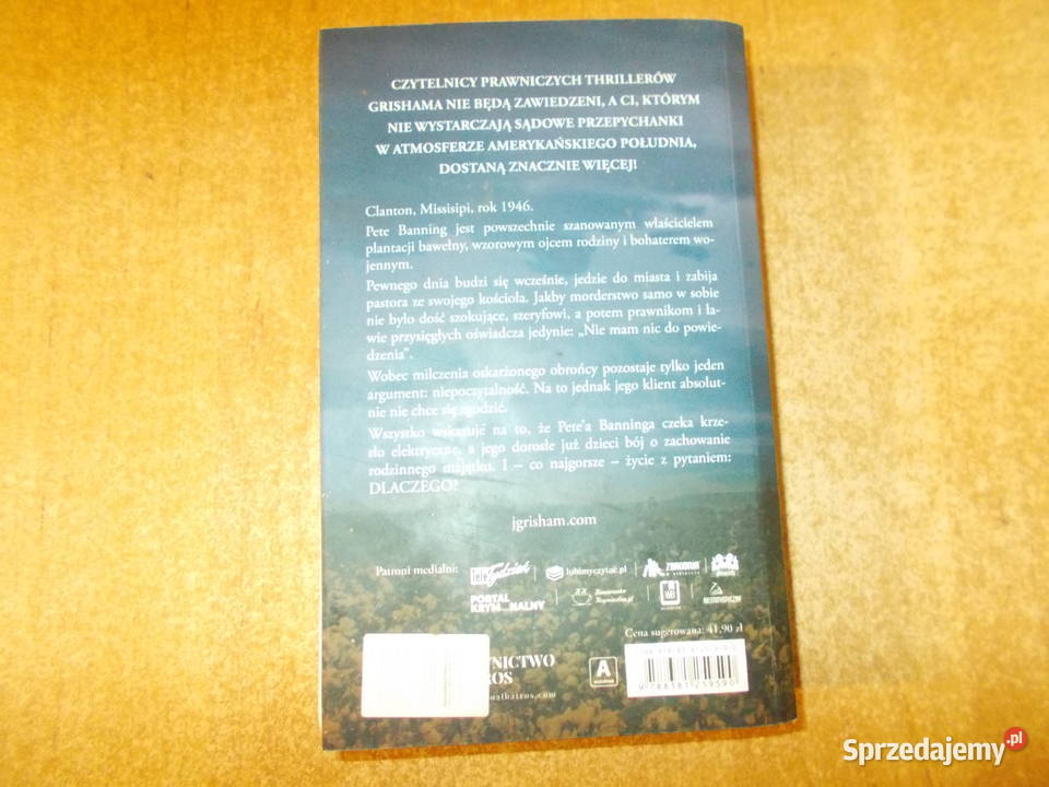 John Grisham Dzień rozrachunku Kraków sprzedam