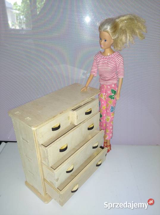 Komoda szafka z szufladami lalka barbie eko 3 lata+ śląskie Czechowice-Dziedzice sprzedam