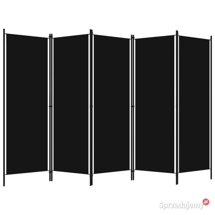 Parawan 5panelowy czarny 250 x 180 WM320726 mazowieckie