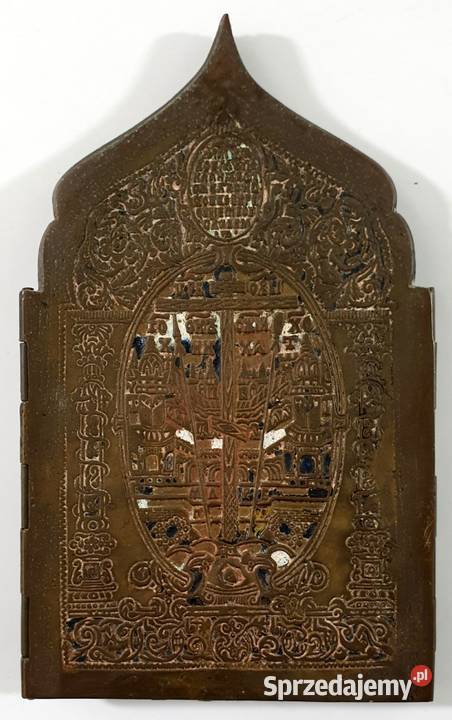 Ikona podróżna Tetraptyk Rosja XIXw 0425